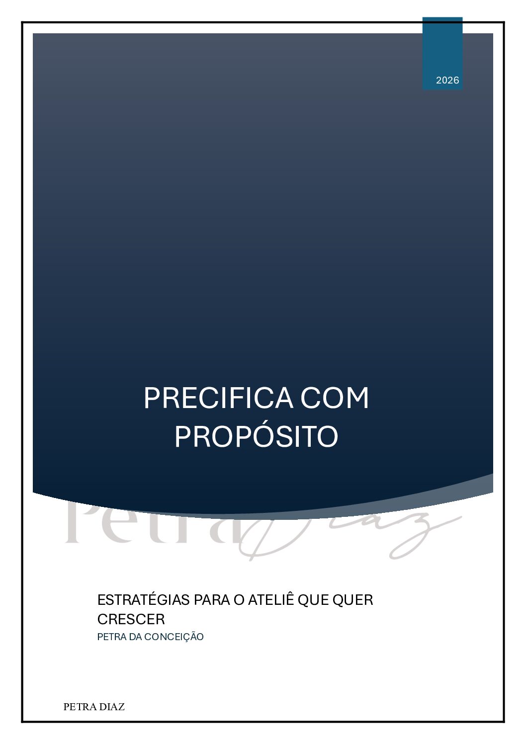 Novidades Ebook Precificação